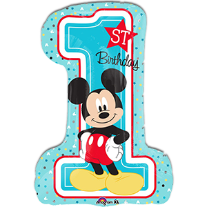 Cifra 1 Mickey Mouse - Prima Aniversare 48x71 cm