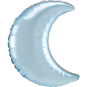 Semi - luna - bleu satin - 66 cm