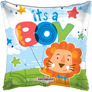 Balon patrat - It's a Boy - Leu - 45 cm