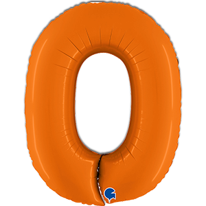 Cifra 0 - portocaliu - 102 cm