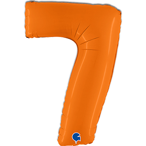 Cifra 7 - portocaliu - 102 cm