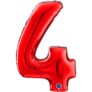 Cifra 4 - rosu - 66 cm