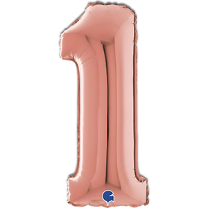 Cifra 1 - rose - gold - 66 cm
