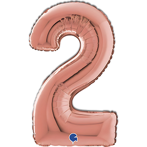 Cifra 2 - rose - gold - 66 cm