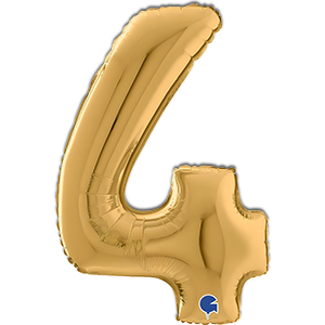 Cifra 4 - auriu - 66 cm