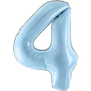Cifra 4 - bleu - 86 cm