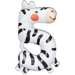 Cifra 5 Zebra 98 cm