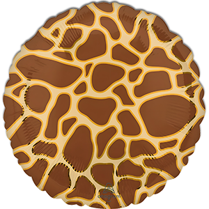 Balon rotund - Animal print girafa - 45 cm