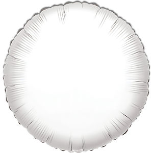 Balon rotund - alb - 45 cm
