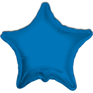 Balon stea - albastru - 45 cm