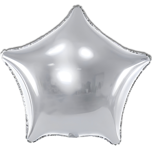 Balon stea - argintiu pdc - 45 cm