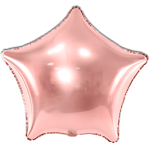 Balon stea - rose-gold pdc - 45 cm