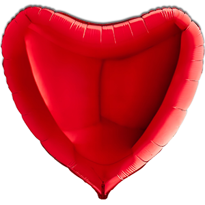 Balon inima - rosu - 91 cm