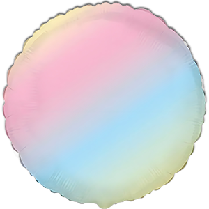 Balon rotund ombre - rainbow - 45 cm