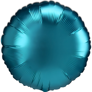 Balon rotund - aqua satin - 43 cm