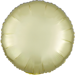 Balon rotund- galben satin - 43 cm