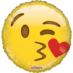 Balon rotund - emoticon pupic - 45 cm