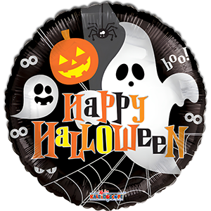 Balon rotund - Happy Halloween - 45 cm