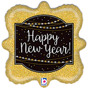 Happy New Year glitter - 46 cm