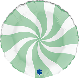 Balon rotund - acadea - alb mint - 45 cm
