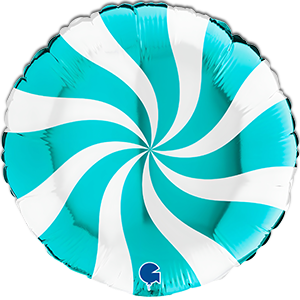 Balon rotund - acadea - alb tiffany - 45 cm