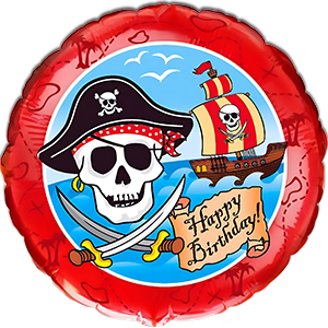 Happy Birthday Pirat - 45 cm