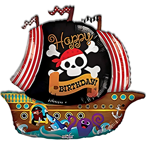 Happy Birthday Barca Pirati - 91 cm