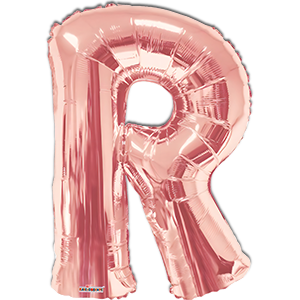 Litera R - rose gold - 86 cm