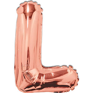 Litera L - rose gold - 35 cm