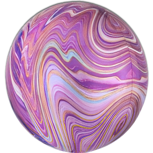 Orbz Marmorat - Mov - 38x40 cm