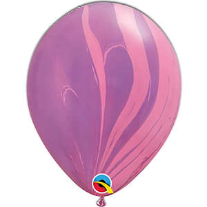 Balon latex - Marmorat mov roz - 28 cm