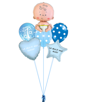 Buchet botez baiat 100